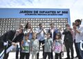Kicillof inauguró un jardín en Barrio Lindo y recorrió una estación de bombeo de Don Orione