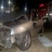 Longchamps: perdió el control del auto y se estrelló con una columna