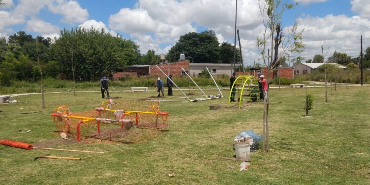 Glew: inauguraron una plaza en el barrio El Trébol