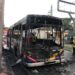 Un incendio afecto a un colectivo que circulaba con pasajeros en Burzaco
