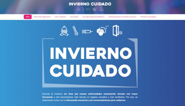 La Provincia puso en marcha “Invierno Cuidado”, una web con cuidados ante el frio