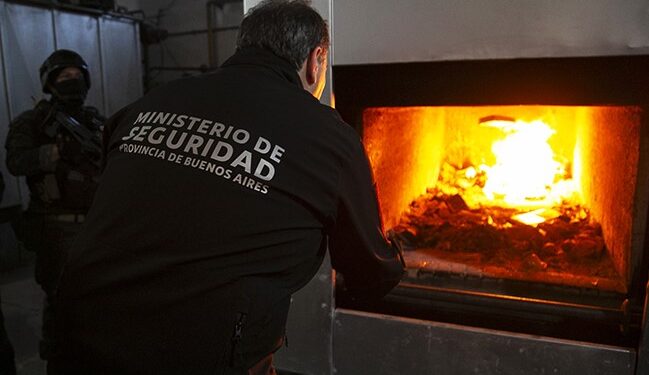 Incineraron en el Crematorio de Burzaco más de 12.000 kilos de droga