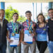 El municipio reconoció a dos campeones nacionales de patín de Brown