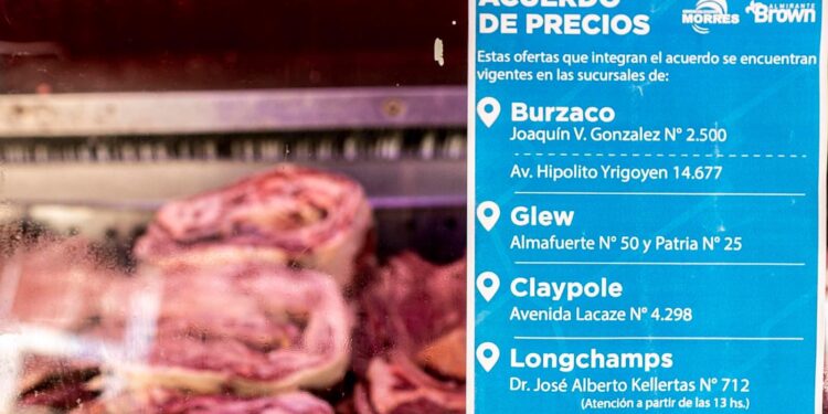 Brown: renuevan sus ofertas los dos frigoríficos que firmaron el acuerdo de precios con el municipio