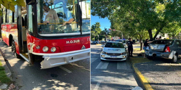 Adrogué: Tres heridos por un choque entre un colectivo y un auto