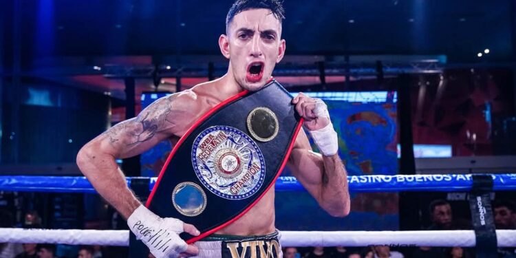 Yiyo campeón: el boxeador de Burzaco ganó el título Fedelatín ante un duro rival