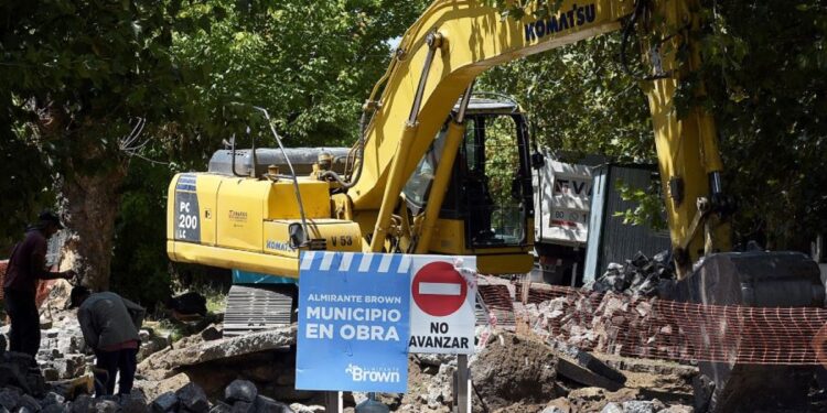 Avanza el plan de obras viales en Almirante Brown
