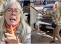 Video: un día de furia en Avellaneda: una mujer discutió con un chofer y le destrozó el camión con un fierro