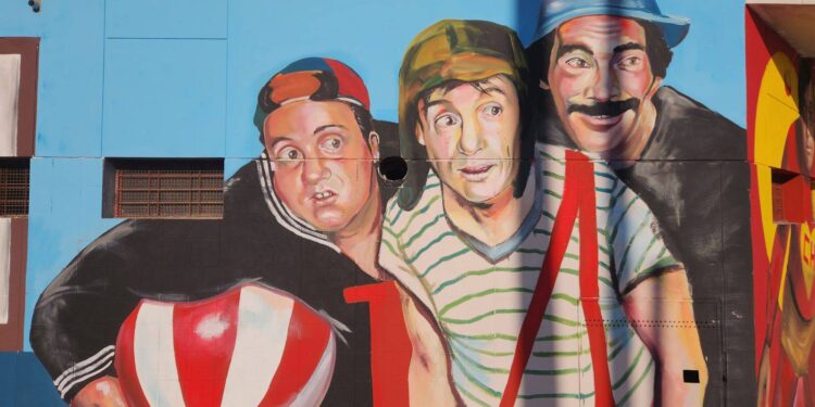 Un mural rinde homenaje a la inolvidable vecindad del Chavo en Longchamps