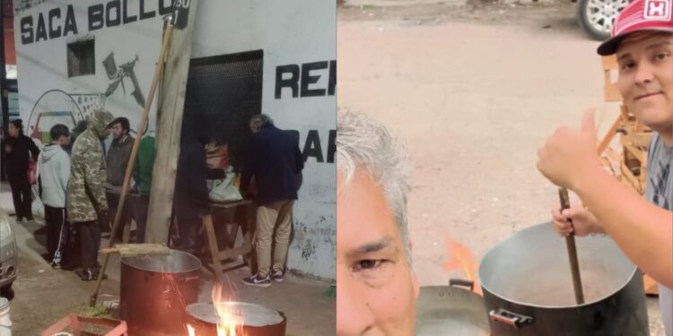 El vecino de San José que convirtió su taller de chapa y pintura en un encuentro de solidaridad