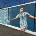 El mural de Messi en Brown por su cumpleaños número 38