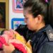 Milena, la bebé de Claypole que nació en su casa con la ayuda de dos mujeres policía