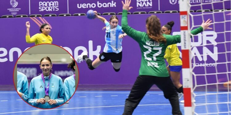 Mora Carballo, la jugadora de handball de Calzada que ganó la medalla de plata en los Juegos Panamericanos de Paraguay