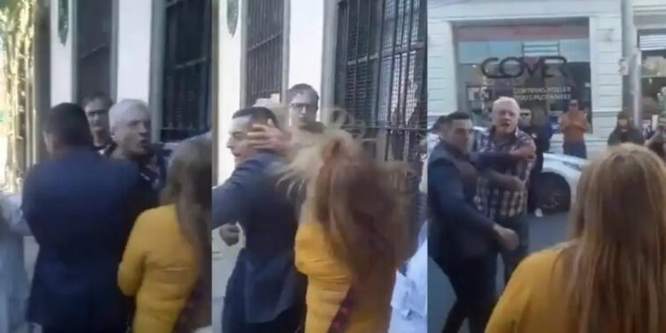 Un militante libertario le pegó a una mujer en una caminata de Santilli en Quilmes