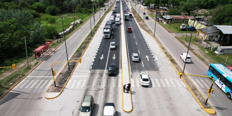 Finalizó en Brown la segunda etapa de las obras de renovación de la Ruta 4 y harán a nuevo la rotonda El Vapor