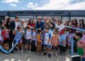 Inauguraron un jardín de infantes y el nuevo edificio de una escuela en Longchamps