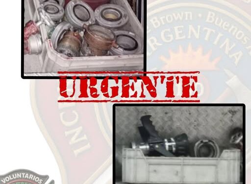 Los Bomberos de Glew buscan material extraviado durante un incendio