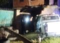 Persecución policial terminó con un patrullero incrustado en una vivienda en Rivadavia