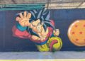 Calzada: los 40 años de Dragon Ball resumidos en un mural