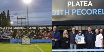 Chiqui Tapia participó de la inauguración de las nuevas plateas de Brown de Adrogué y Temperley