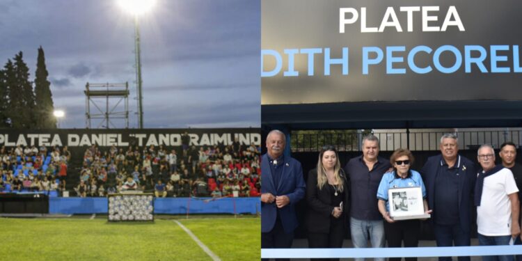 Chiqui Tapia participó de la inauguración de las nuevas plateas de Brown de Adrogué y Temperley