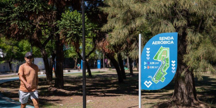 El increíble circuito aeróbico que construyeron en el velódromo de Escalada