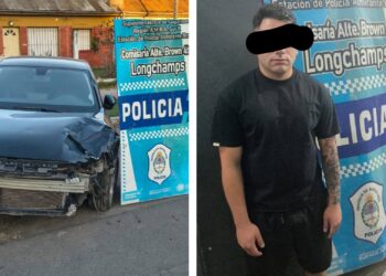 Longchamps: detuvieron al automovilista que atropelló, dejó en grave estado a dos jóvenes, se fue y escondió el auto