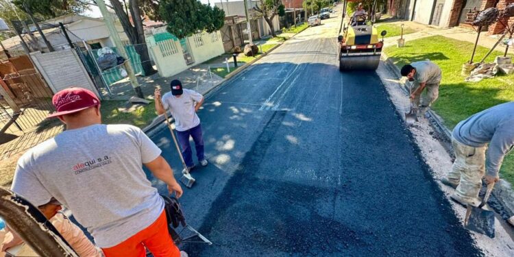 El mapa de las calles repavimentadas de siete localidades de Brown