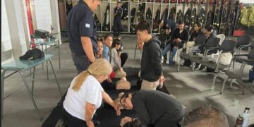 Los Bomberos realizaron en Claypole un curso de RCP para los vecinos