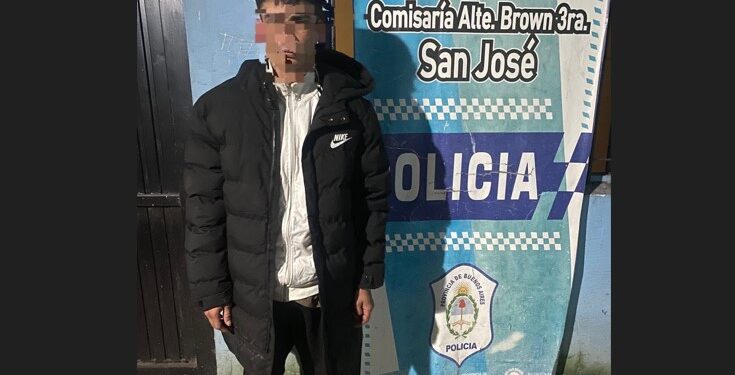 Cayó en San José un delincuente que vendía pasta base y tiraba tiros al aire