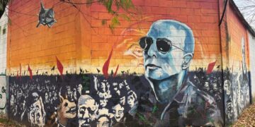 Brown homenajea al Indio Solari con murales en Burzaco, Ministro Rivadavia y Longchamps