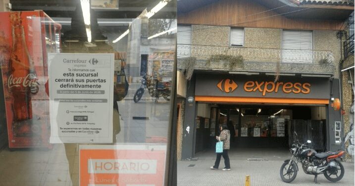 Anunciaron el cierre de la sucursal San José del supermercado Carrefour