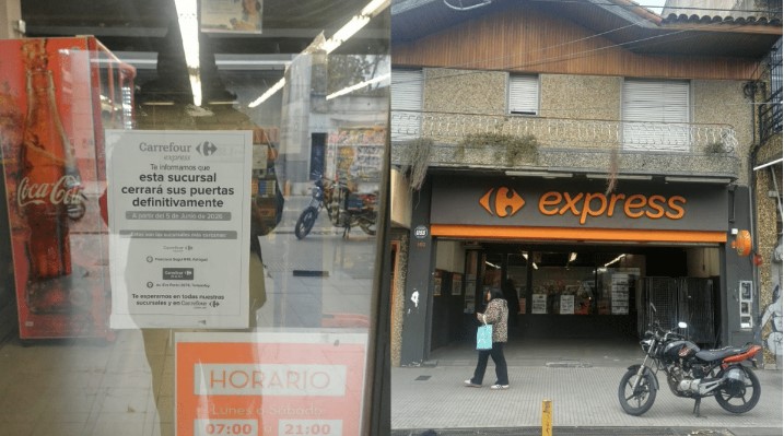 Anunciaron el cierre de la sucursal San José del supermercado Carrefour