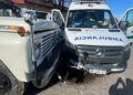 Longchamps: dos heridos en un choque entre un camión y una ambulancia