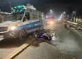 Claypole: chocaron un auto y una moto sobre el puente