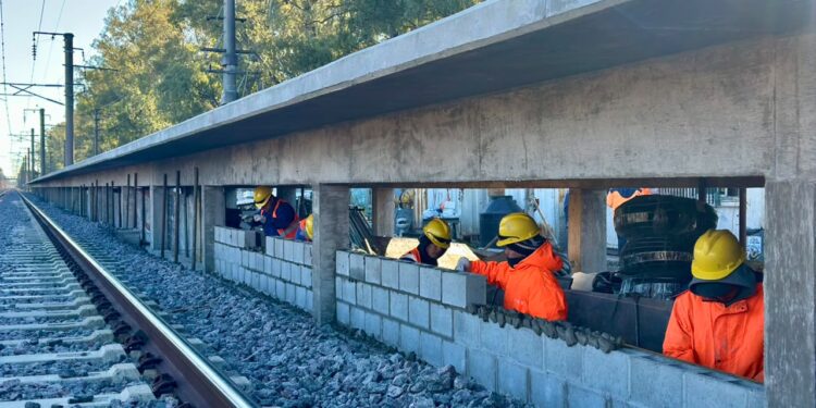 Retomaron la construcción de la Estación de Trenes de la Universidad Guillermo Brown